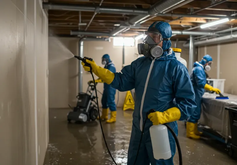 Basement Sanitization and Antimicrobial Treatment process in Moffat County, CO